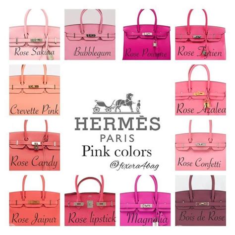 rose hermes color|hermes pink bag colors.